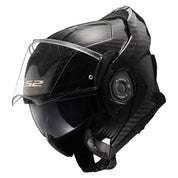 LS2 Helmets Advant X Carbon Fiber Modular Helmet with Integrated Cardo 4X Bluetooth