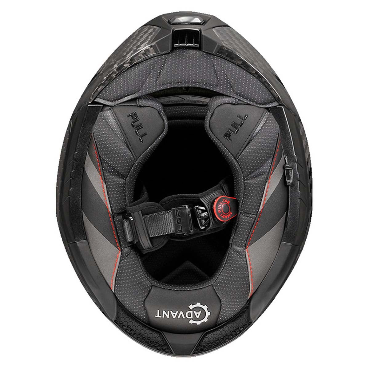 LS2 Helmets Advant X Carbon Fiber Modular Helmet with Integrated Cardo 4X Bluetooth