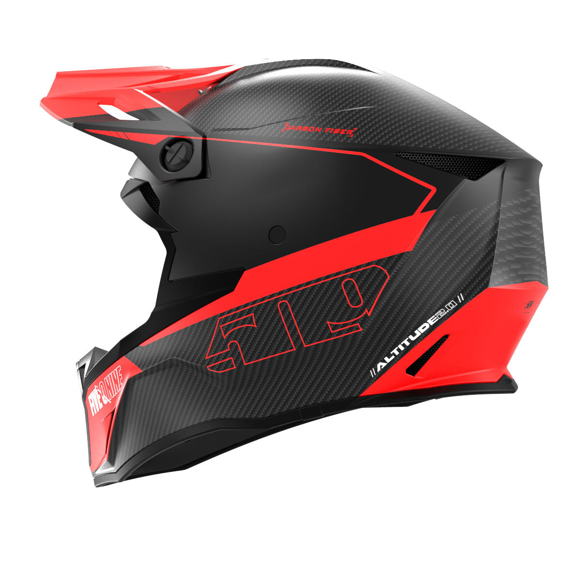 509 Altitude 2.0 Carbon Fiber Snowmobile Helmet