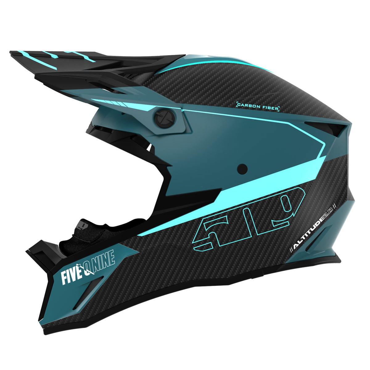 509 Altitude 2.0 Carbon Fiber 3K Snowmobile Helmet (ECE) Hi Flow