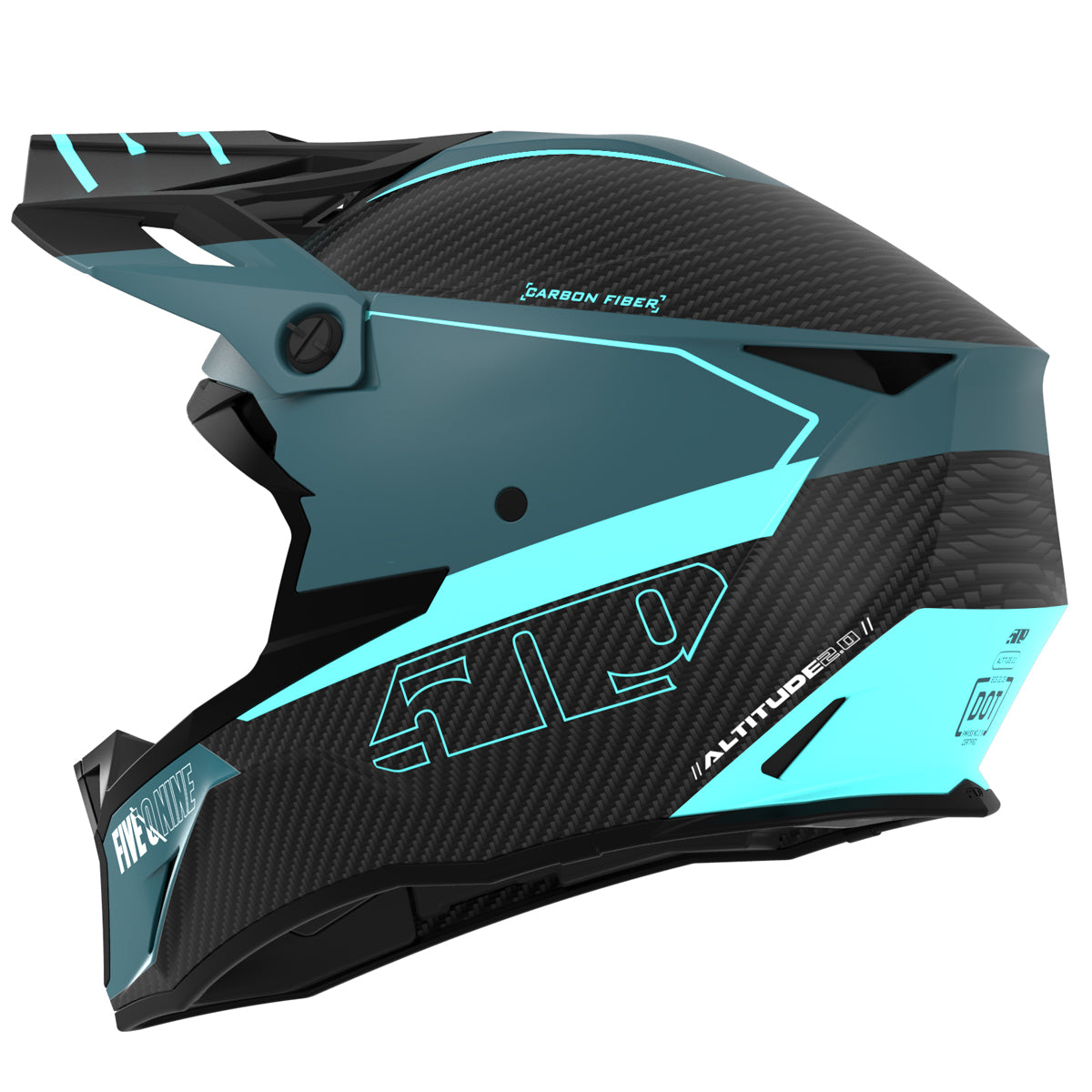 509 Altitude 2.0 Carbon Fiber 3K Snowmobile Helmet (ECE) Hi Flow