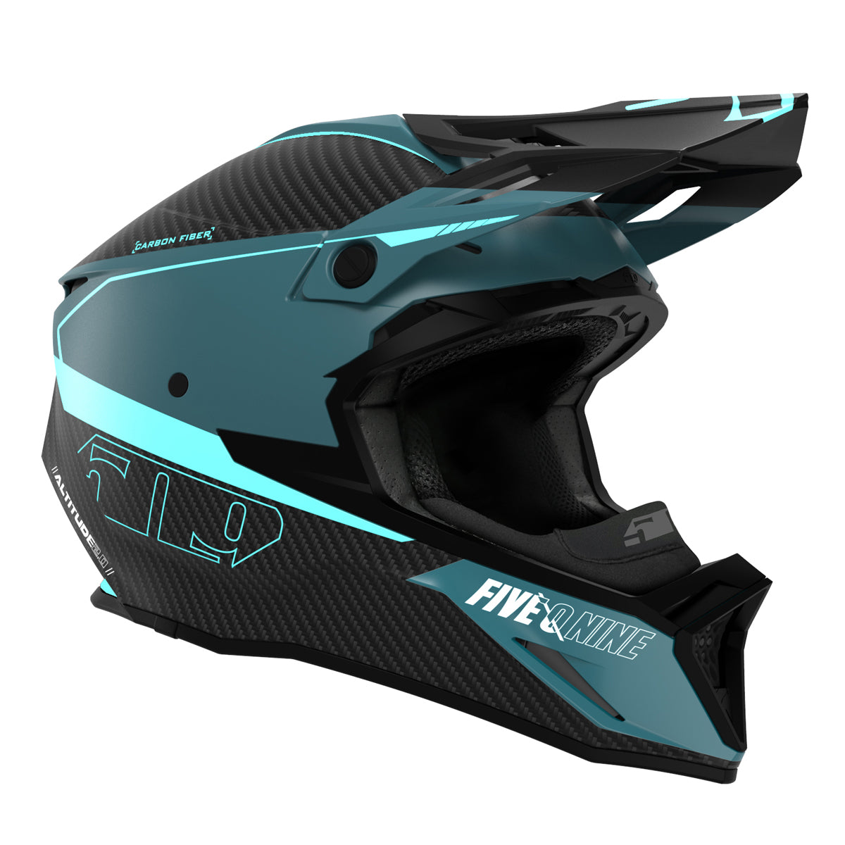 509 Altitude 2.0 Carbon Fiber 3K Snowmobile Helmet (ECE) Hi Flow