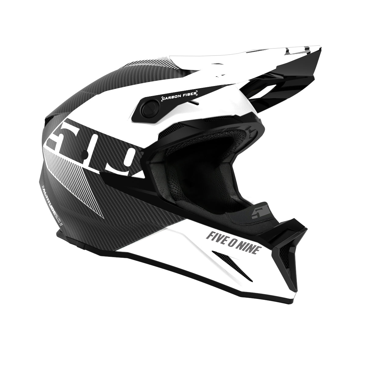 509 Altitude 2.0 Carbon Fiber 3K Snowmobile Helmet (ECE) Hi Flow