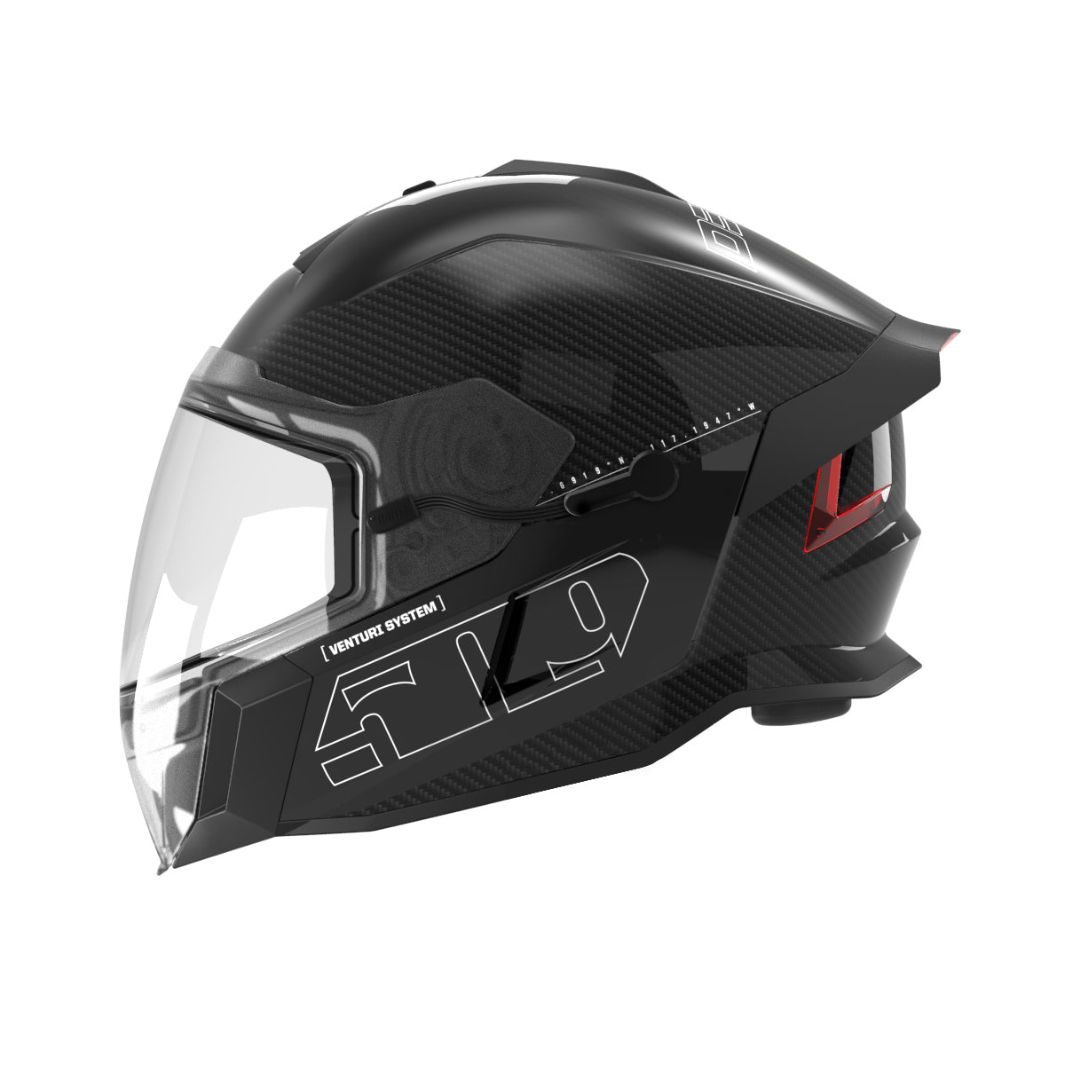 509 Delta V Carbon Ignite Snowmobile Helmet