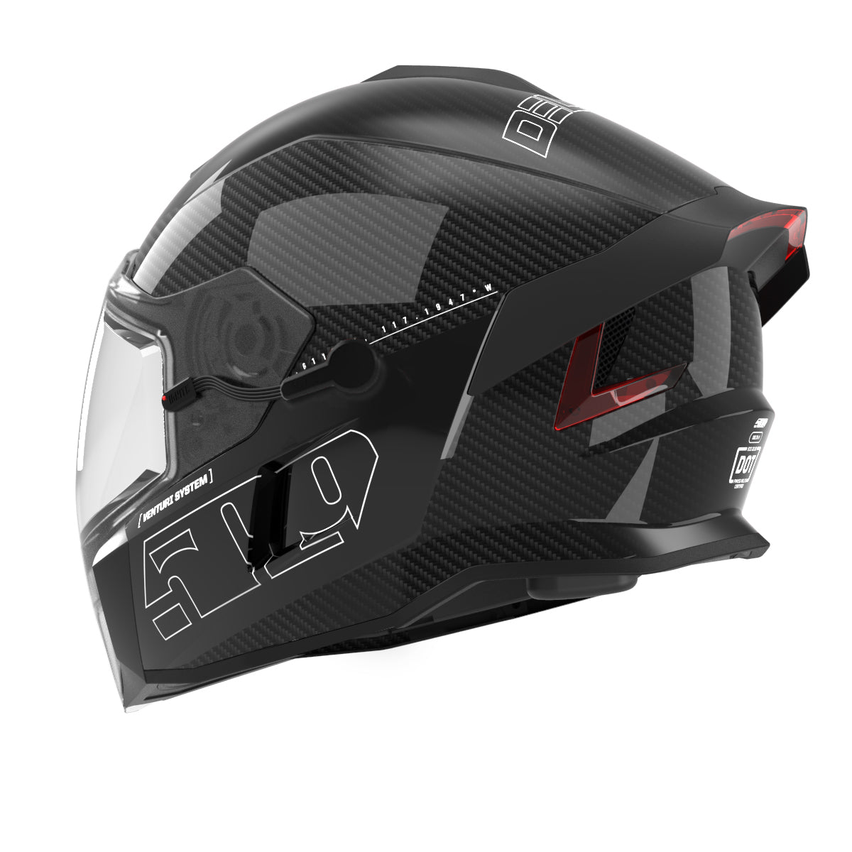 509 Delta V Carbon Ignite Snowmobile Helmet
