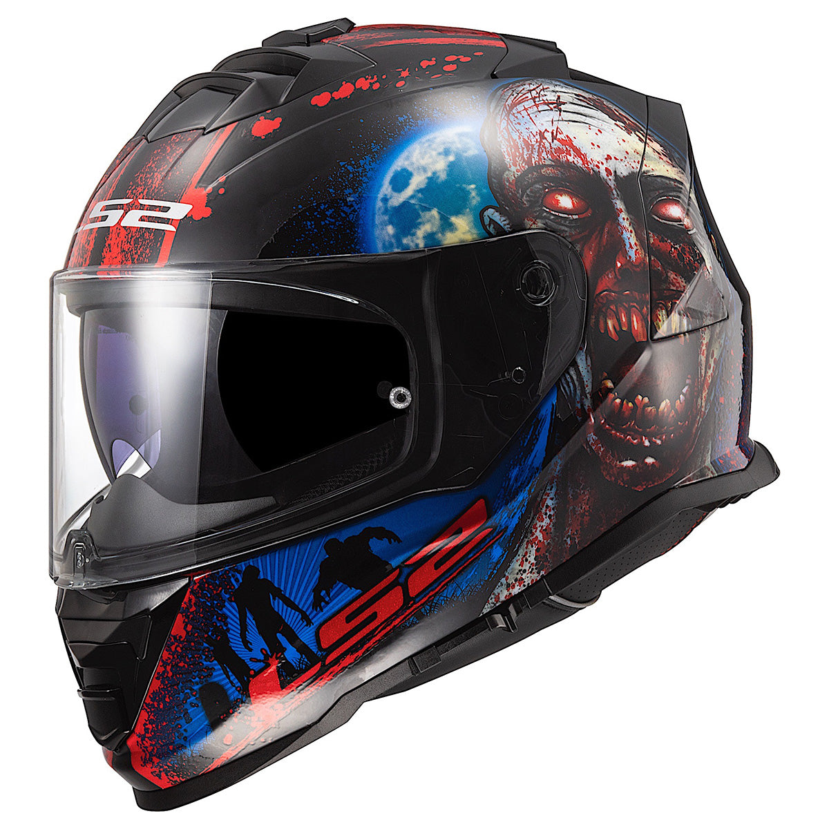 LS2 Helmets Assault Full Face Motorcycle Helmet W/ SunShield