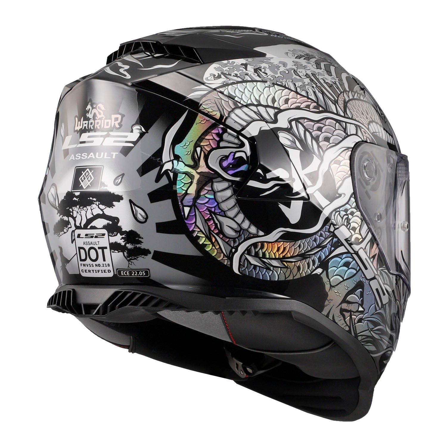LS2 Helmets Assault Full Face Motorcycle Helmet W/ SunShield