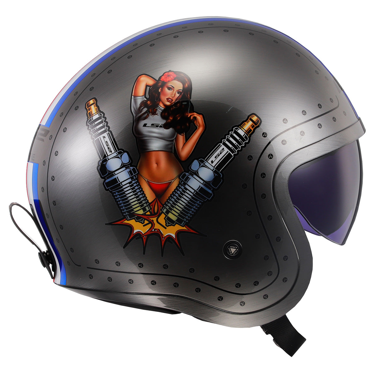 LS2 Helmets Open Face Spitfire Helmet