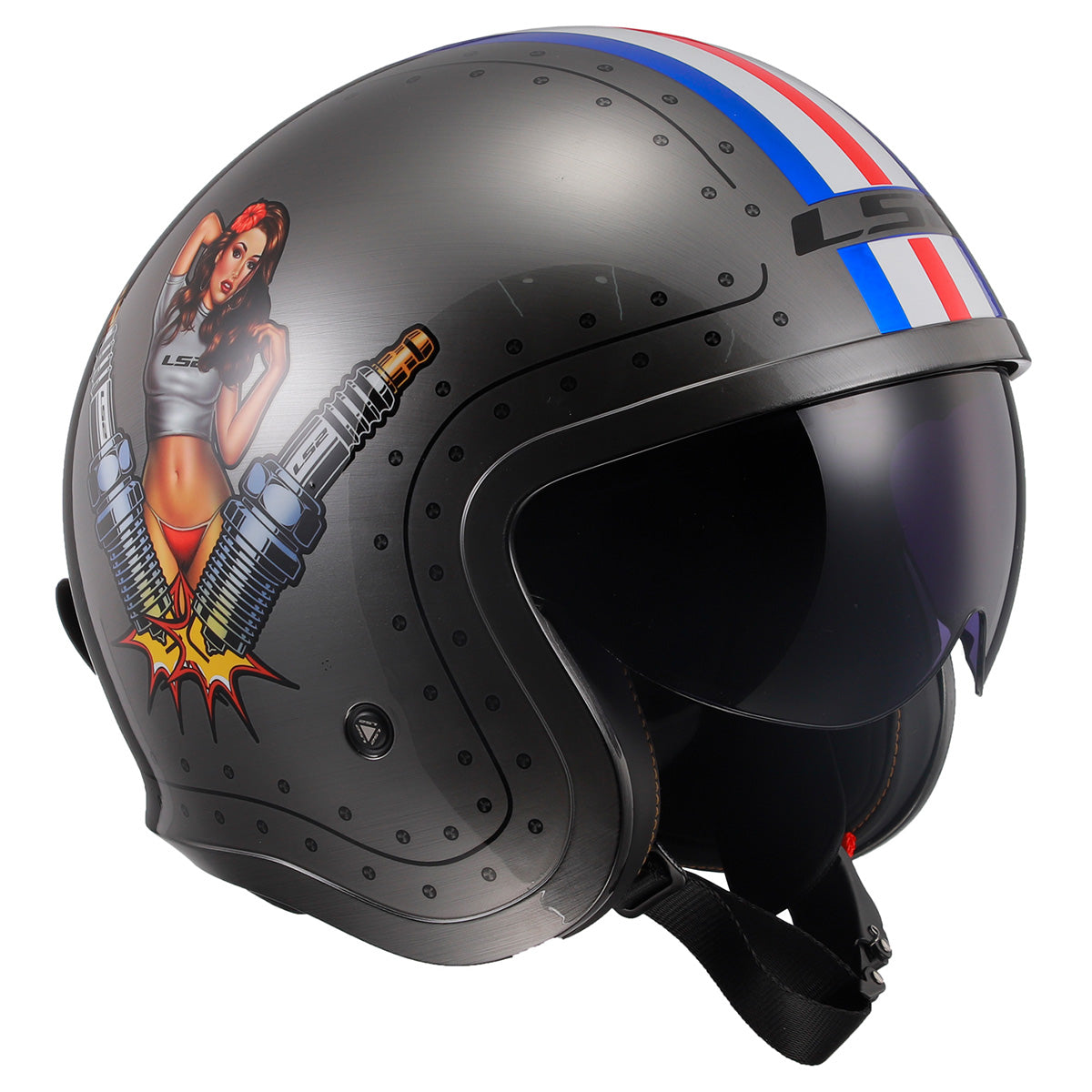 LS2 Helmets Open Face Spitfire Helmet