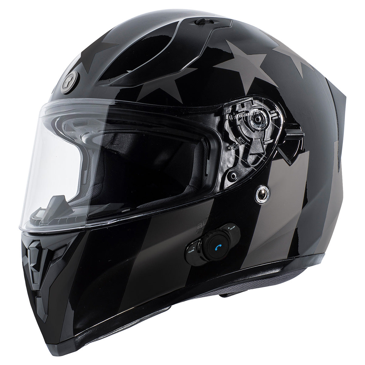 Torc T-15B Full Face Bluetooth Mid Night Rider Helmet