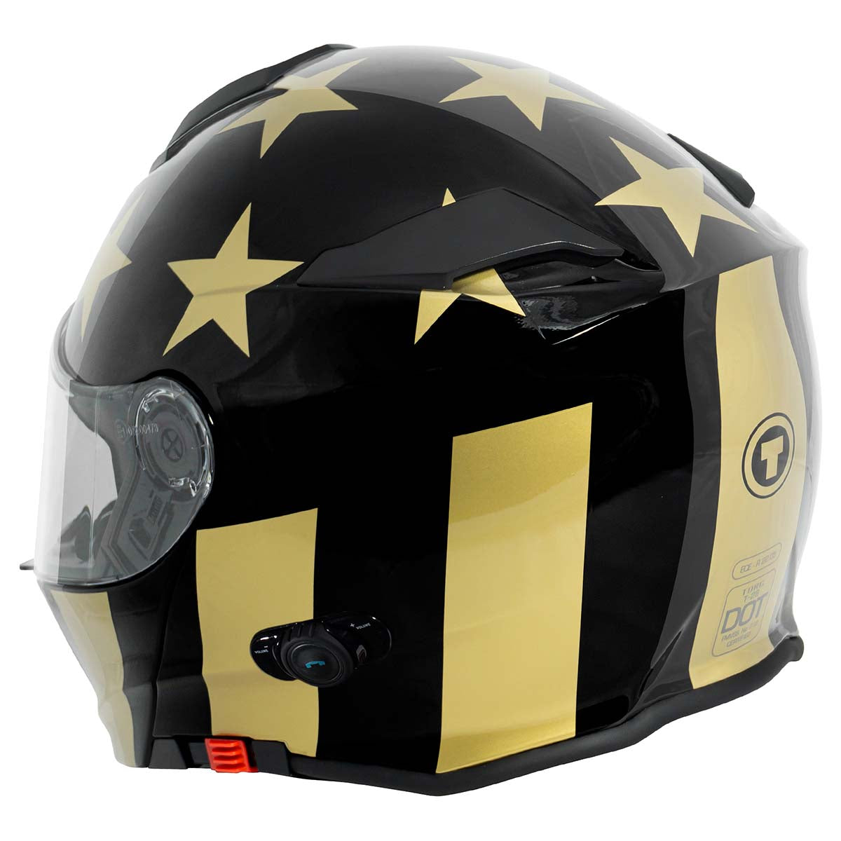 Torc T-28B Modular Bluetooth Gold Star Helmet