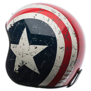 Torc T-50 Retro Open Face Rebel Star Helmet