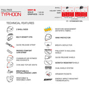 SMK Helmets Typhoon Full Face Motorcycle Helmet